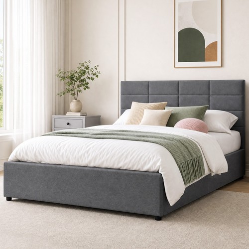 Fabric gas lift - bed, in