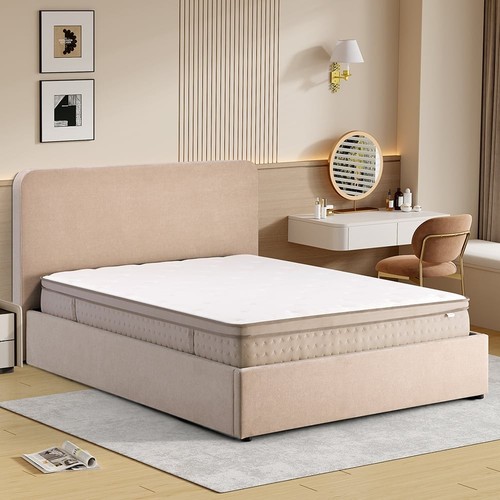 Ascot fabric ottoman - ascot, storage