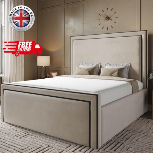 Elite border panel ottoman - elite,