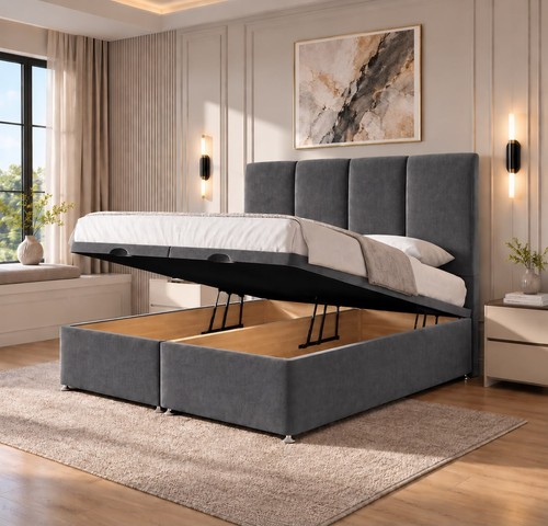 Ottoman solid divan bed - bed, gas