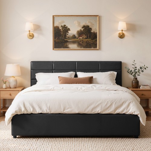 Faux leather gas lift - pu,
