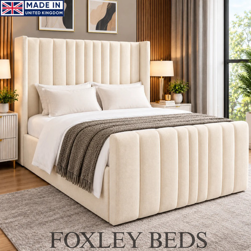 Ottoman bed winged - winged, plush