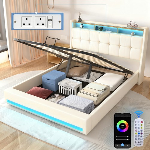 New led ottoman storage - new,