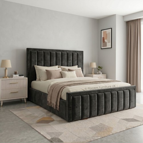 Ottoman bed frame double - ottoman,