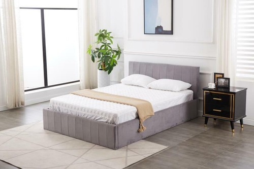 Ottoman grey modern storage - grey,