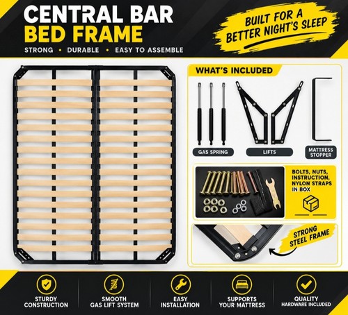 Ottoman gas lift bed - ottoman,