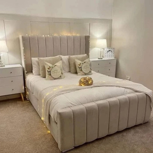Ottoman winged panel bed - ottoman,