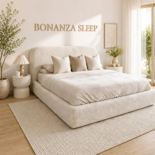Boucle teddy storage - boucle, bed