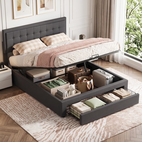 Velvet ottoman storage - velvet,