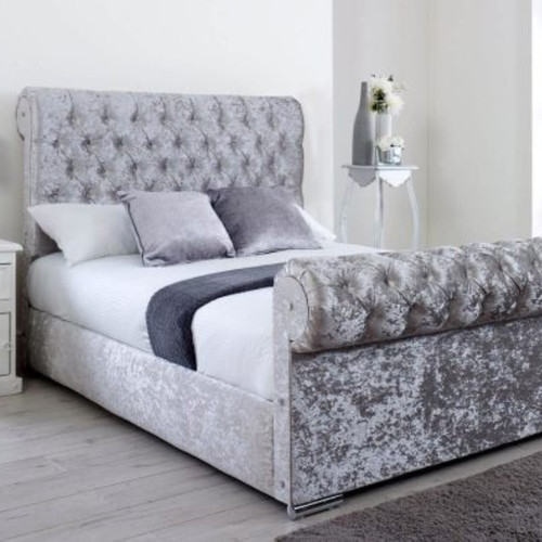 Scroll sleigh bed frame - scroll,
